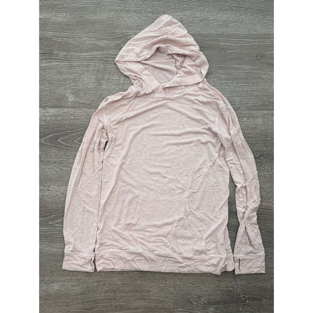 ZELLA Hoodie Top Size Large Pink Tee T-Shirt Long Sleeves lightweight